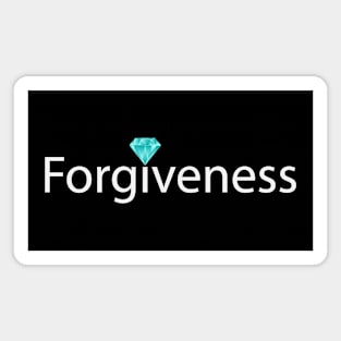 Forgiveness typographic artwork Magnet